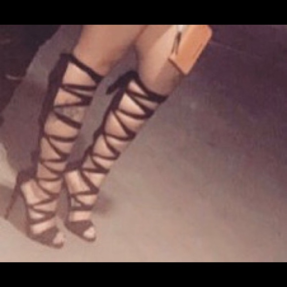Knee high heels